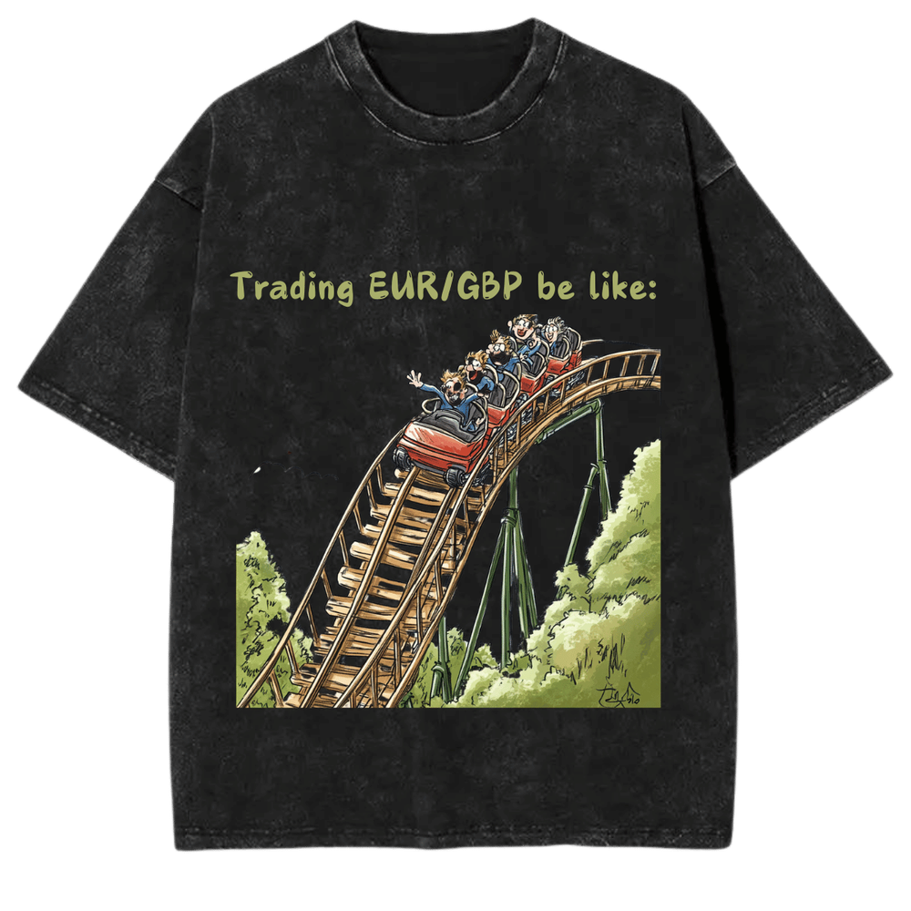 EUR/GBP BUMPY RIDE! Vintage meme tshirt